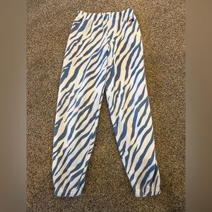Aviator Nation Blue and White Zebra kids size 14